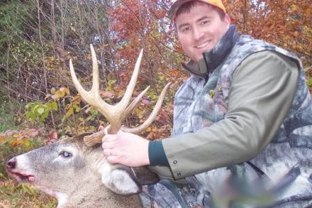 Chris with a 225 lb Non-Typical Shot on Opening Morning